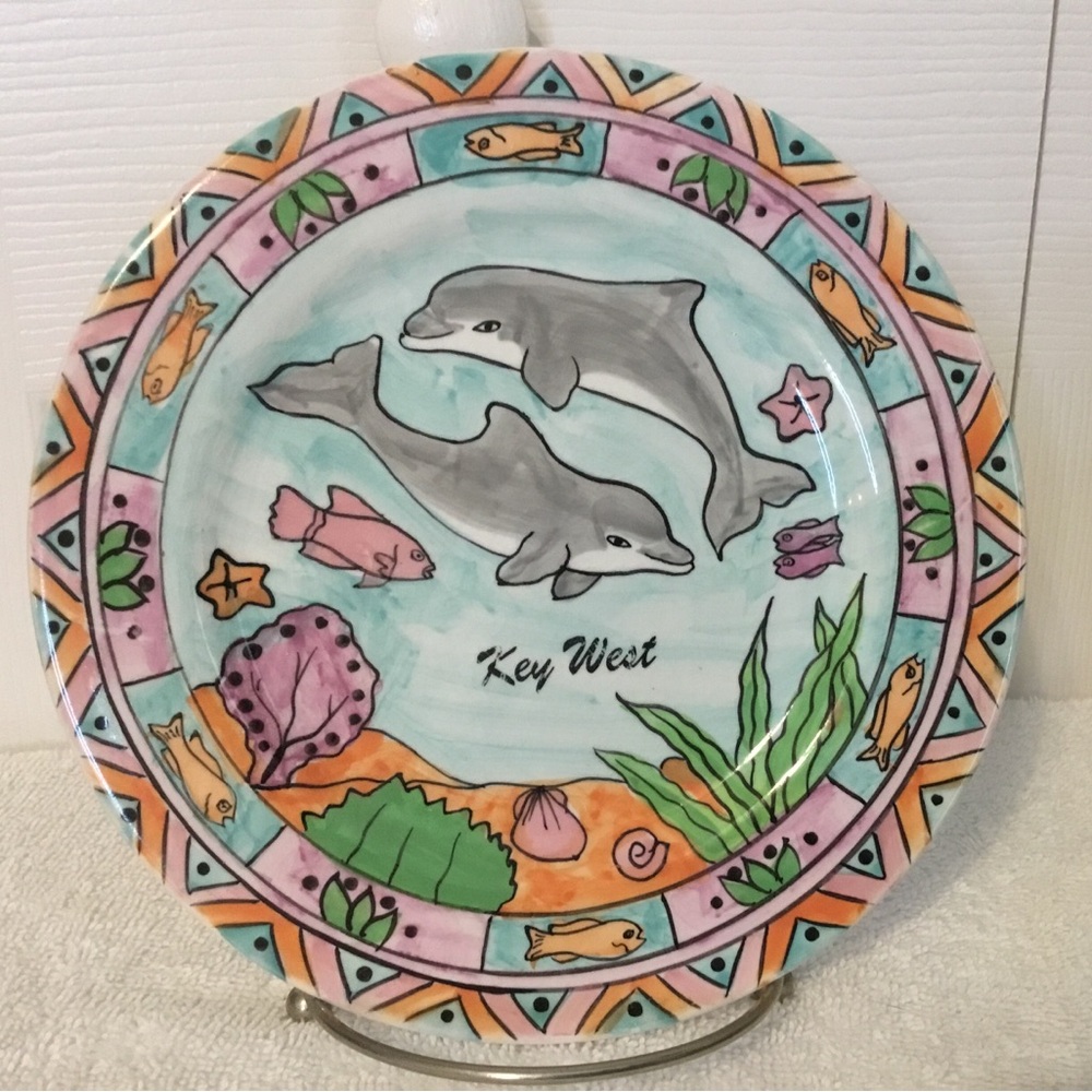 Key west Dolphin plate